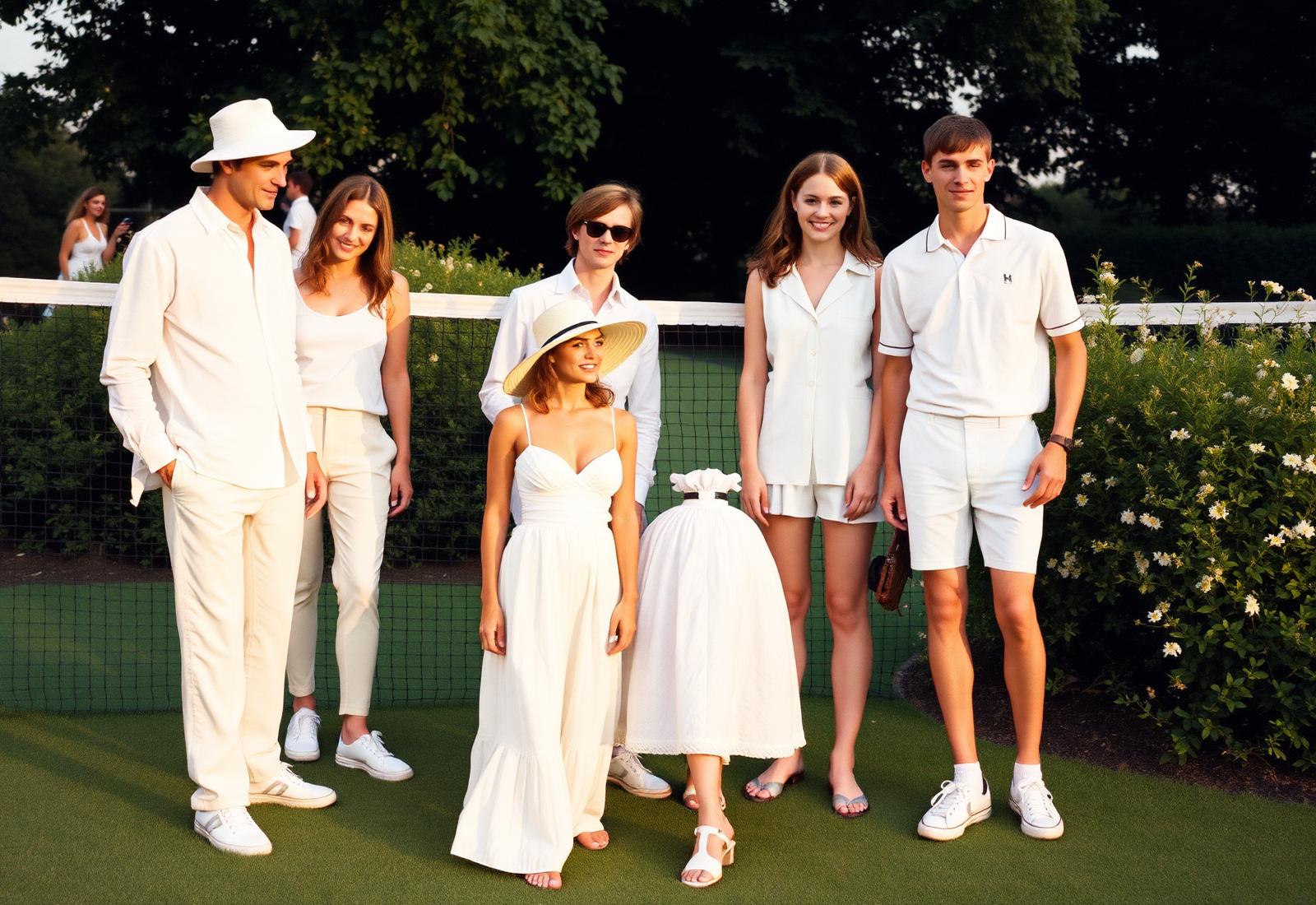 Vintage witte tenniskledij